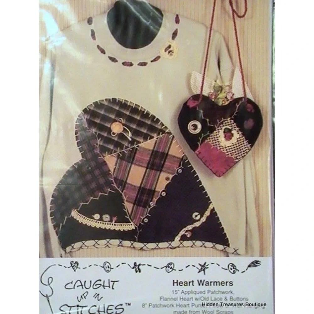 Caught Up In Stitches (Heart Warmers) Applique Patchwork Pattern KS-220‎